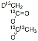 ACETIC ANHYDRIDE-13C4 D6 99 ATOM % 13C; 结构式