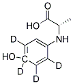 L-4-HYDROXYPHENYL-D4-ALANINE 结构式