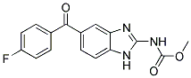 [5-(4-FLUORO-BENZOYL)-1H-BENZOIMIDAZOL-2-YL]-CARBAMIC ACID METHYL ESTER 结构式