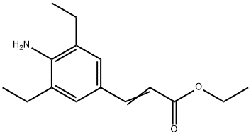 ETHYL 3-(4-AMINO-3,5-DIETHYLPHENYL)ACRYLATE 结构式