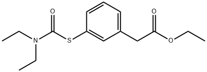 ETHYL 3-(S-DIETHYLTHIOCARBAMOYL)PHENYLACETATE 结构式