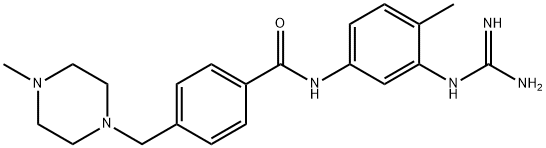 N-（3-胍基-4-甲基亚苯基）-4-（甲基哌嗪-1-基-甲基）苯甲酰胺 结构式