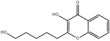 3-羟基-2-(5-羟基戊基)色烯-4-酮 结构式