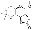 METHYL 2,3-O-CARBONYL-4,6-O-ISOPROPYLIDENE-A-D-MANNOPYRANOSIDE 结构式