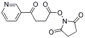 G-OXO-3-PYRIDINEBUTYRIC ACID, N-HYDROXYSUCCINIMIDE ESTER 结构式