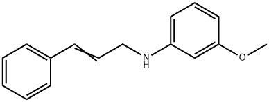 N-(3-PHENYL-2-PROPENYL)-3-METHOXYANILINE 结构式