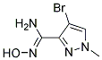 4-BROMO-1-METHYLPYRAZOLE-3-CARBOXAMIDOXIME 95+% 结构式