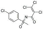 N1-[1-(4-CHLOROPHENYL)-1-METHYL-1-OXO-LAMBDA~6~-SULPHANYLIDENE]-2,3,3-TRICHLOROACRYLAMIDE 结构式