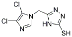 5-(4,5-DICHLOROIMIDAZOL-1-YLMETHYL)-4H-1,2,4-TRIAZOLE-3-THIOLL 结构式