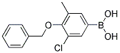 4-Benzyloxy-3-chloro-5-methylbenzeneboronic acid 结构式