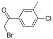 (4-CHLORO-3-METHYL)PHENACYL BROMID 结构式