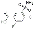 4-CHLORO-2-FLUORO-5-SULPHAMOYLBENZOIC ACID 结构式