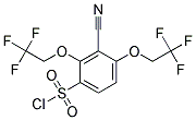 3-CYANO-2,4-BIS(2,2,2-TRIFLUOROETHOXY)BENZENESULPHONYL CHLORIDE 结构式