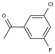 3'-CHLORO-5'-FLUOROACETOPHENON 结构式