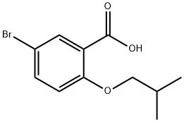 5-BROMO-2-ISOBUTOXYBENZOIC ACID 结构式