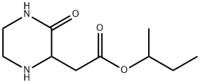 SEC-BUTYL 2-(3-OXO-2-PIPERAZINYL)ACETATE 结构式