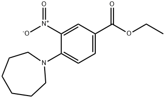 ETHYL 3-NITRO-4-(AZEPAN-1-YL)BENZOATE 结构式
