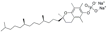 磷酸维生素 E 二钠盐 结构式