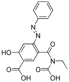 5-(CARBOXYETHYLCARBAM-OYL-4-PHENYLAZO)SALICYCLIC ACID  结构式