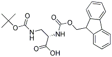 Fmoc-3-(Boc-amino)-L-alanine  结构式