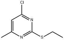 4-Chloro-2-ethylsulfanyl-6-methyl-pyrimidine 结构式