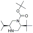 (2S,5S)-1-Boc-2-Tert-Butyl-5-Isopropyl-Piperazine 结构式