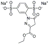 (3-Ethoxycarbonyl-5-Oxo-2-Pyrazoline-1-Yl)Benzene-2,5-Disulfonate Disodium 结构式