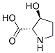 反式-DL-羟脯氨酸 结构式