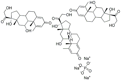 甲基泼尼松磷酸钠 结构式