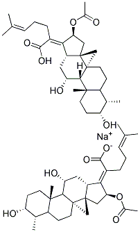 Fusidic acid/sodium fusidate USP 结构式