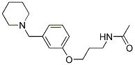 N-[3-[3-哌啶甲基苯氧基]丙基]乙酰胺 结构式