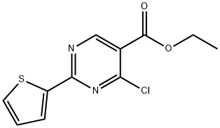 Ethyl 4-chloro-2-thien-2-ylpyrimidine-5-carboxylate 结构式