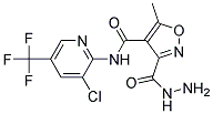 N-[3-Chloro-5-(trifluoromethyl)pyridin-2-yl]-3-(hydrazinocarbonyl)-5-methylisoxazole-4-carboxamide 结构式