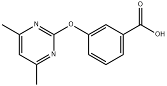 3-(4,6-二甲基嘧啶-2-氧基)苯甲酸 结构式