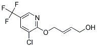 4-[3-Chloro-5-(trifluoromethyl)pyridin-2-yloxy]but-2-en-1-ol 结构式