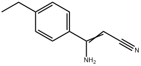 3-Amino-3-(4-ethylphenyl)acrylonitrile 结构式
