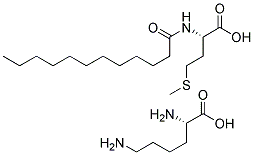 赖氨酸月桂酰甲二磺酸盐 结构式