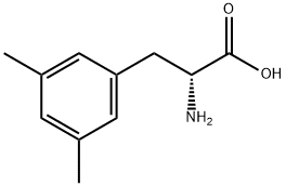 (R)-2-氨基-3-(3,5-二甲基苯基)丙酸 结构式