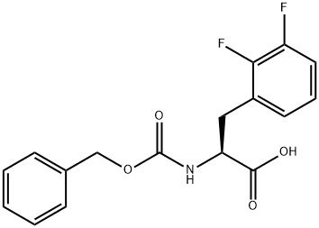 CBZ-2,3-DIFLUORO-L-PHENYLALANINE 结构式