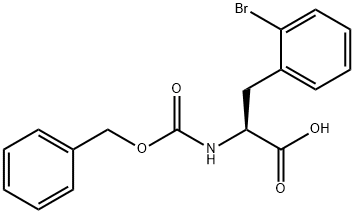 CBZ-2-BROMO-L-PHENYLALANINE 结构式