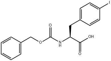 CBZ-L-4-碘苯丙氨酸 结构式