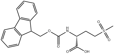 FMOC-D-蛋氨酸砜 结构式
