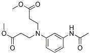 3-Acetamino-N,N-Di(methoxy carbonyethyl)Aniline 结构式