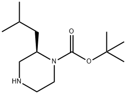 (R)-1-BOC-2-异丁基哌嗪 结构式