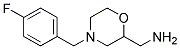 (4-(4-Fluorobenzyl)-2-morpholinyl)methylamine 结构式