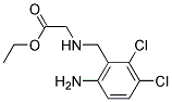N-(6-氨基-2.3-二氯苄基)甘氨酸乙酯 结构式