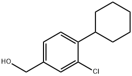 (3-CHLORO-4-CYCLOHEXYL-PHENYL)-METHANOL 结构式