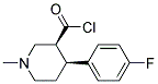 (3S,4S)-4-(4-FLUORO-PHENYL)-1-METHYL-PIPERIDINE-3-CARBONYL CHLORIDE 结构式