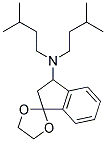 3-(N,N-DIISOAMYLAMINO)-1,1-(ETHYLENEDIOXY)INDAN 结构式