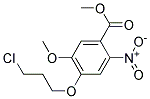 4-(3-CHLORO-PROPOXY)-5-METHOXY-2-NITRO-BENZOIC ACID METHYL ESTER 结构式